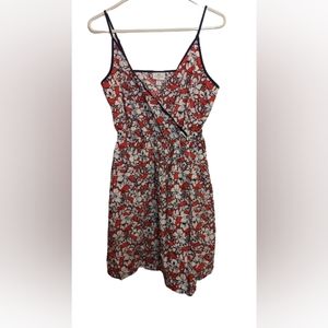 EUC Vineyard Vines for Target floral mini dress adjustable thin tank straps ruch
